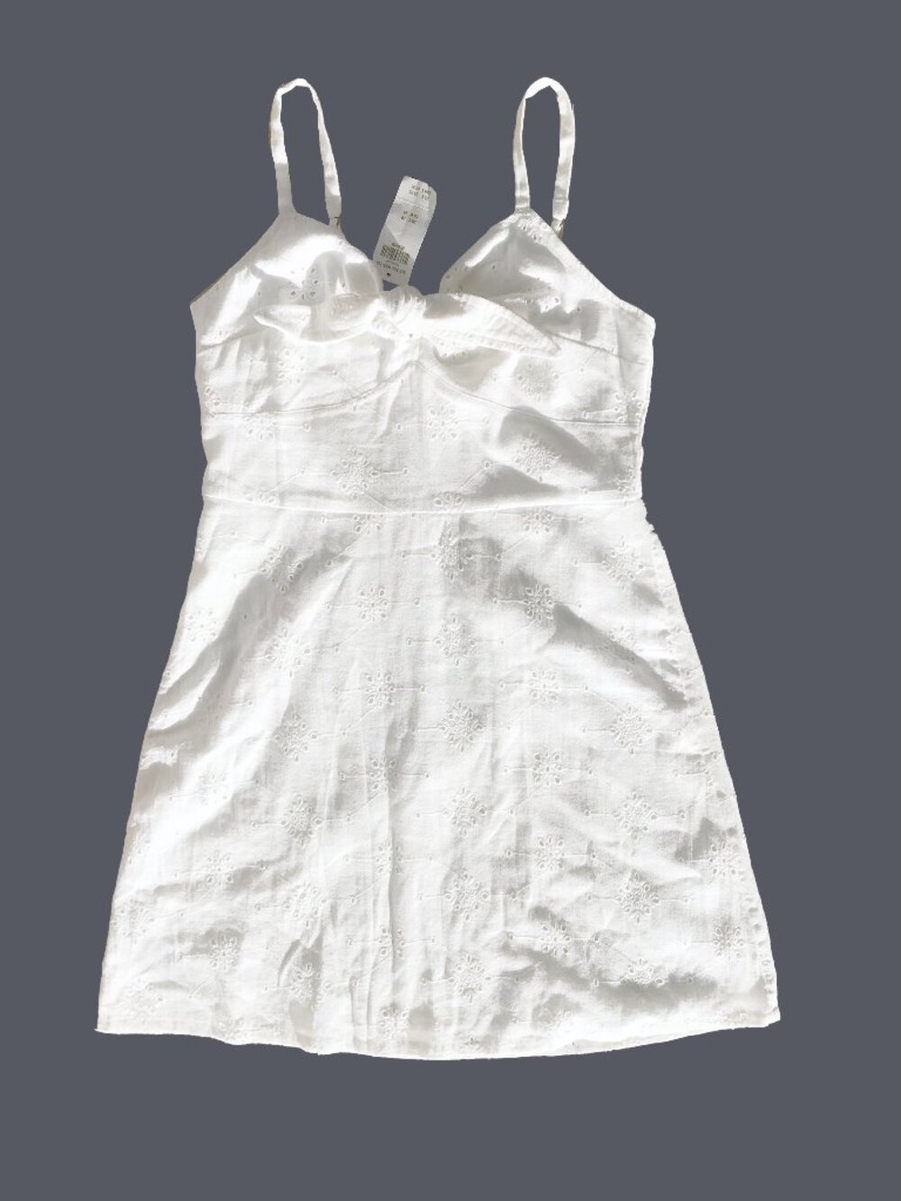 Hollister White Eyelet Mini Dresses – NWT | Size Med Orig. $39.95 Shirred Back